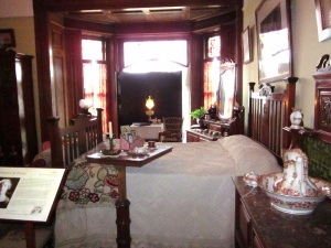 A guest room at Craigdarroch Castle, Victoria BC. Photo by P. Rickrode September 2014.