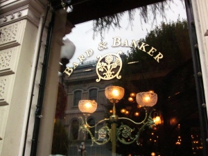 Baird & Banker, a Scottish Pub in Victoria, BC. Photo by P. Rickrode September 2014.