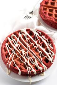 red velvet waffles